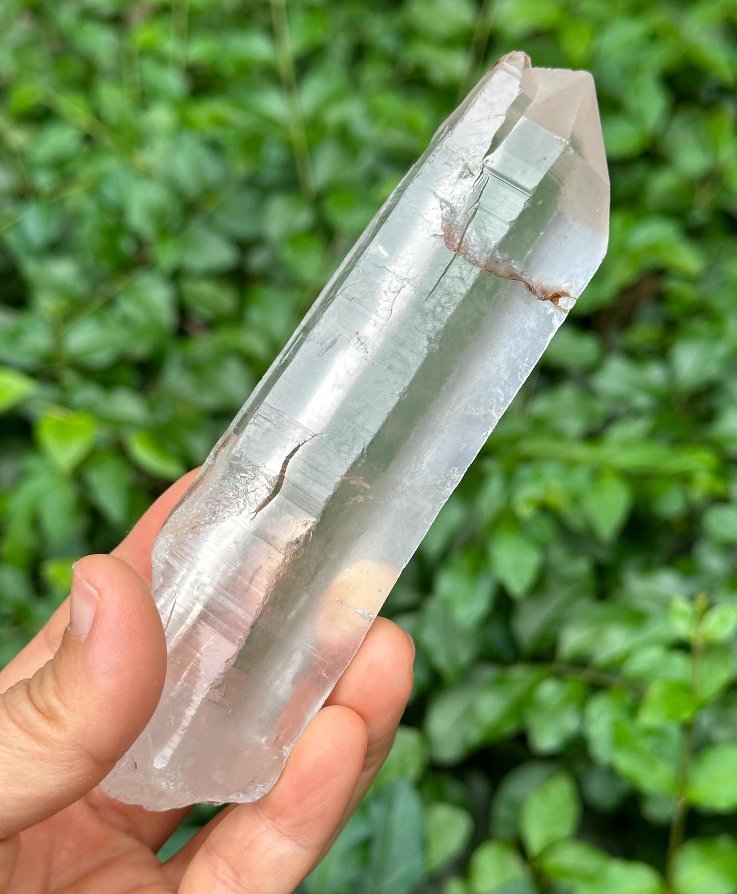 Natural Record-keeper Twins Clear Quartz Crystal Point/Energy Crystal/Healing Crystal/Meditation Crystal-228  g