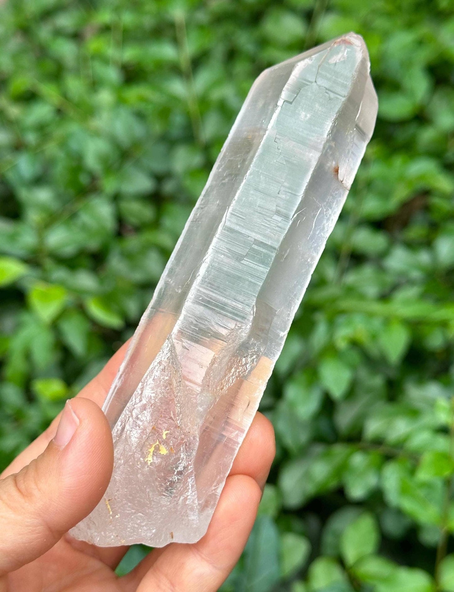 Natural Record-keeper Twins Clear Quartz Crystal Point/Energy Crystal/Healing Crystal/Meditation Crystal-228  g