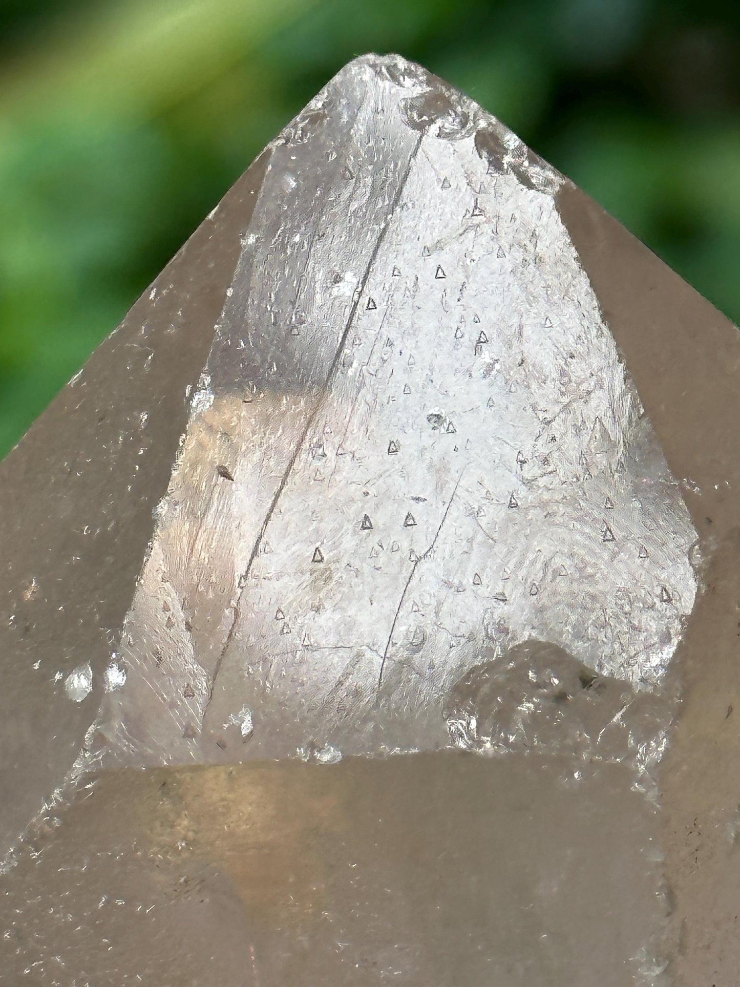 Clear Rainbow Himalayan Record-keeper Quartz Crystal Point/Energy Crystal/Reiki/Healing/Meditation-478 g