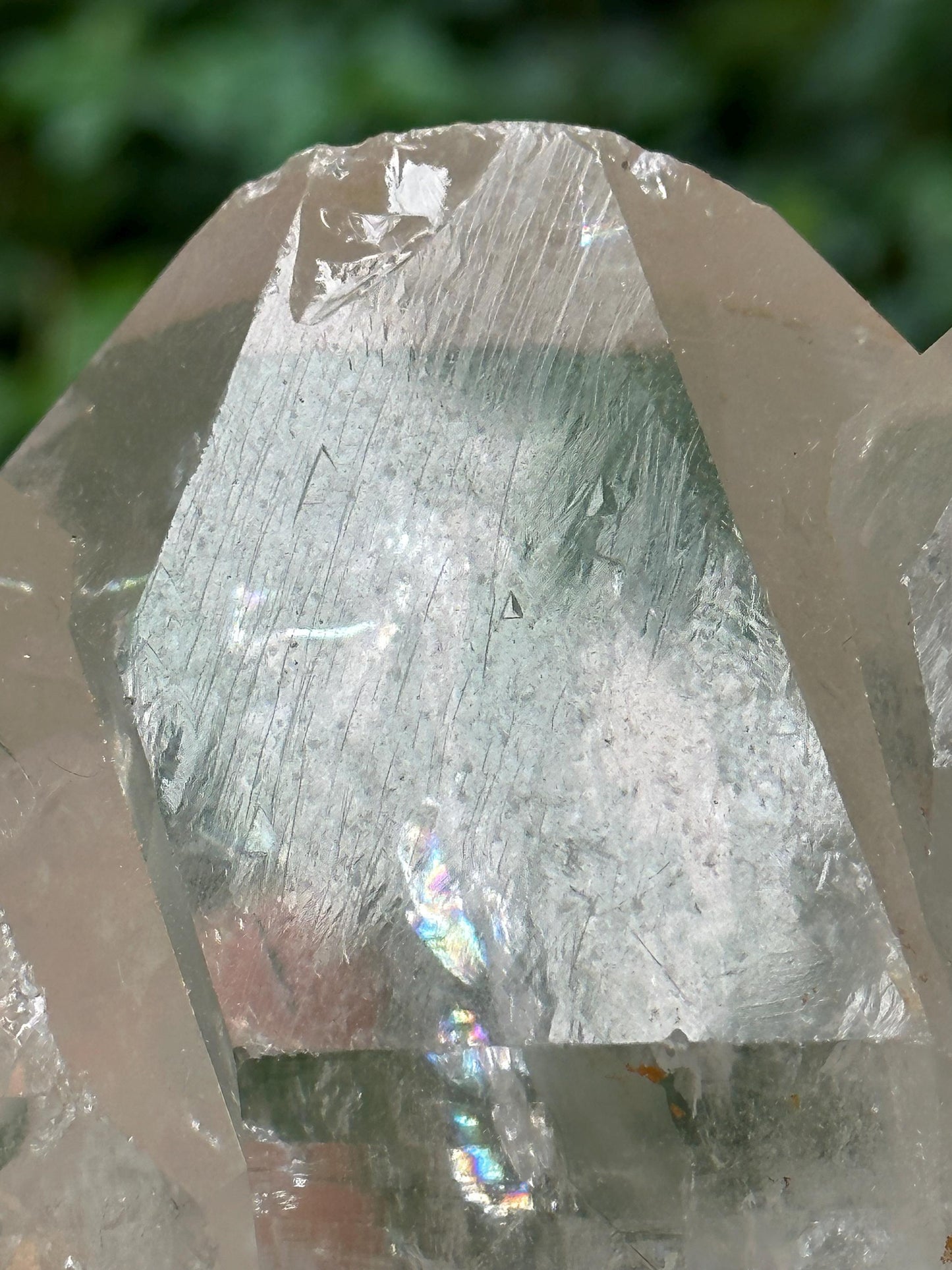 Large Clear Tantric Twins Master Record-keeper Quartz Crystal Point/Energy Crystal/Reiki/Healing Crystal/Meditation-1586 g