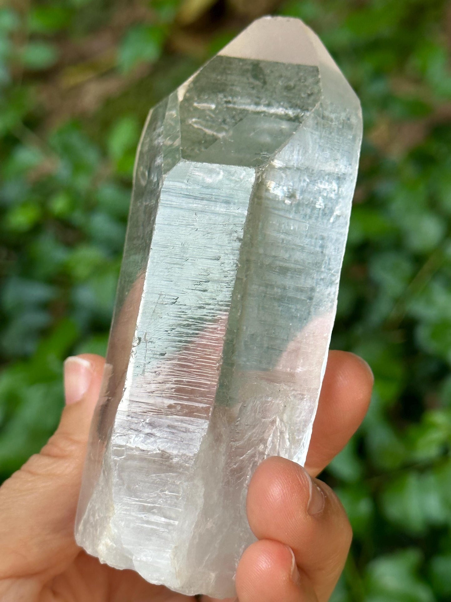 Clear Himalayan Record-keeper Quartz Crystal Point/Energy Crystal/Reiki/Healing/Meditation-293 g